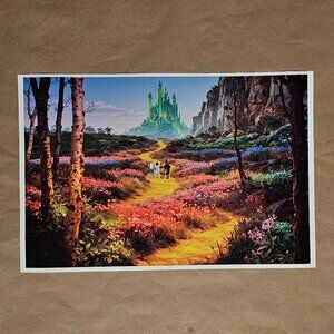 Wizard of Oz Emerald City Poster 12" x 18" - Yellow Brick Road Dorothy Scarecrow